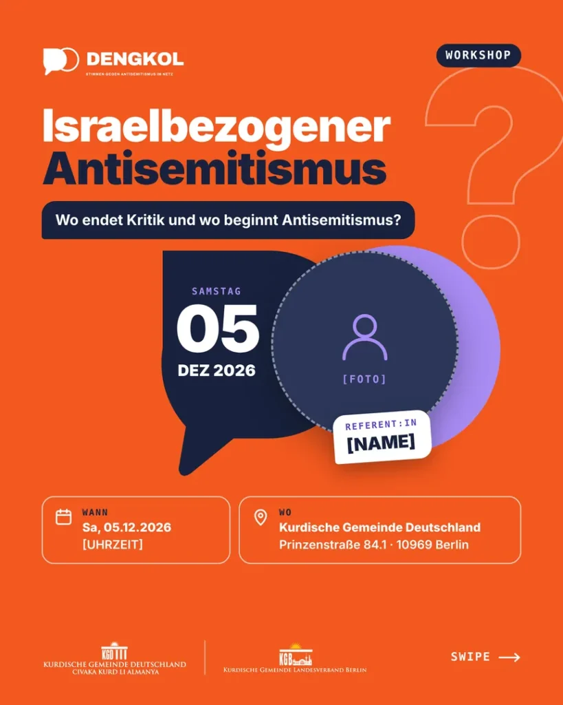 Workshop Israelbezogener Antisemitismus am 05.12.2026