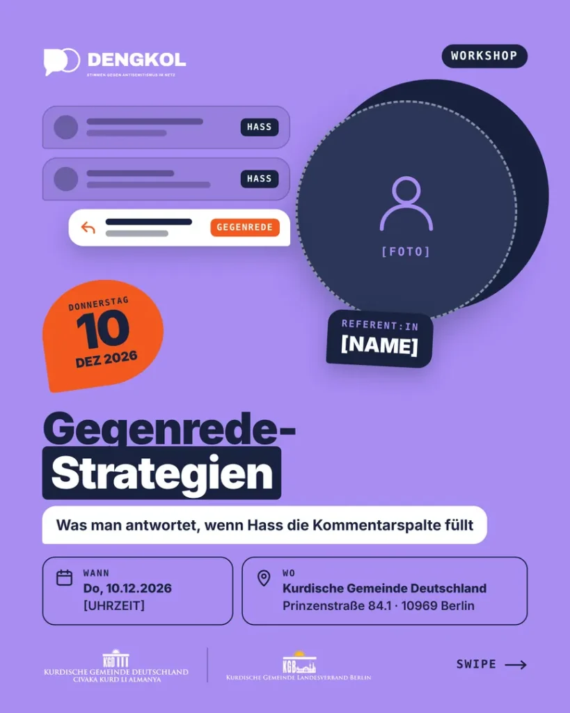 Workshop Gegenrede-Strategien am 10.12.2026